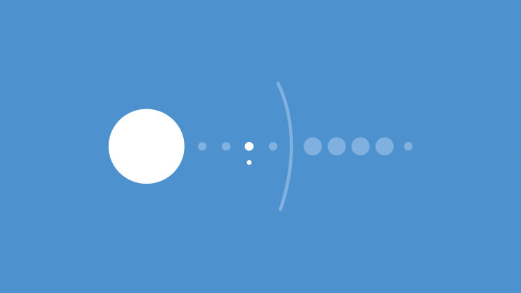 simple, Simple Background, Blue, Solar System, Minimalism HD Wallpaper Desktop Background