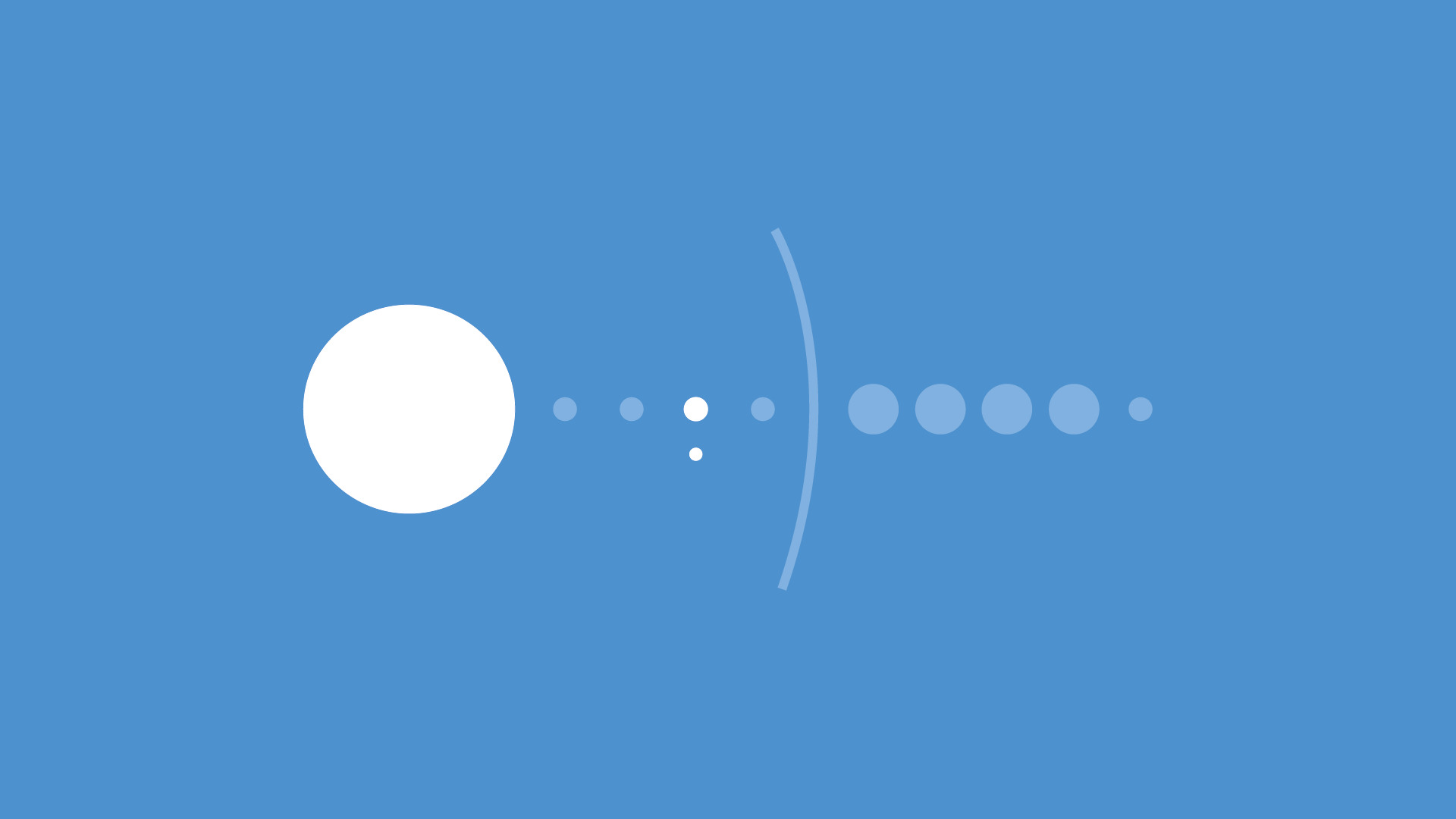 simple, Simple Background, Blue, Solar System, Minimalism Wallpaper