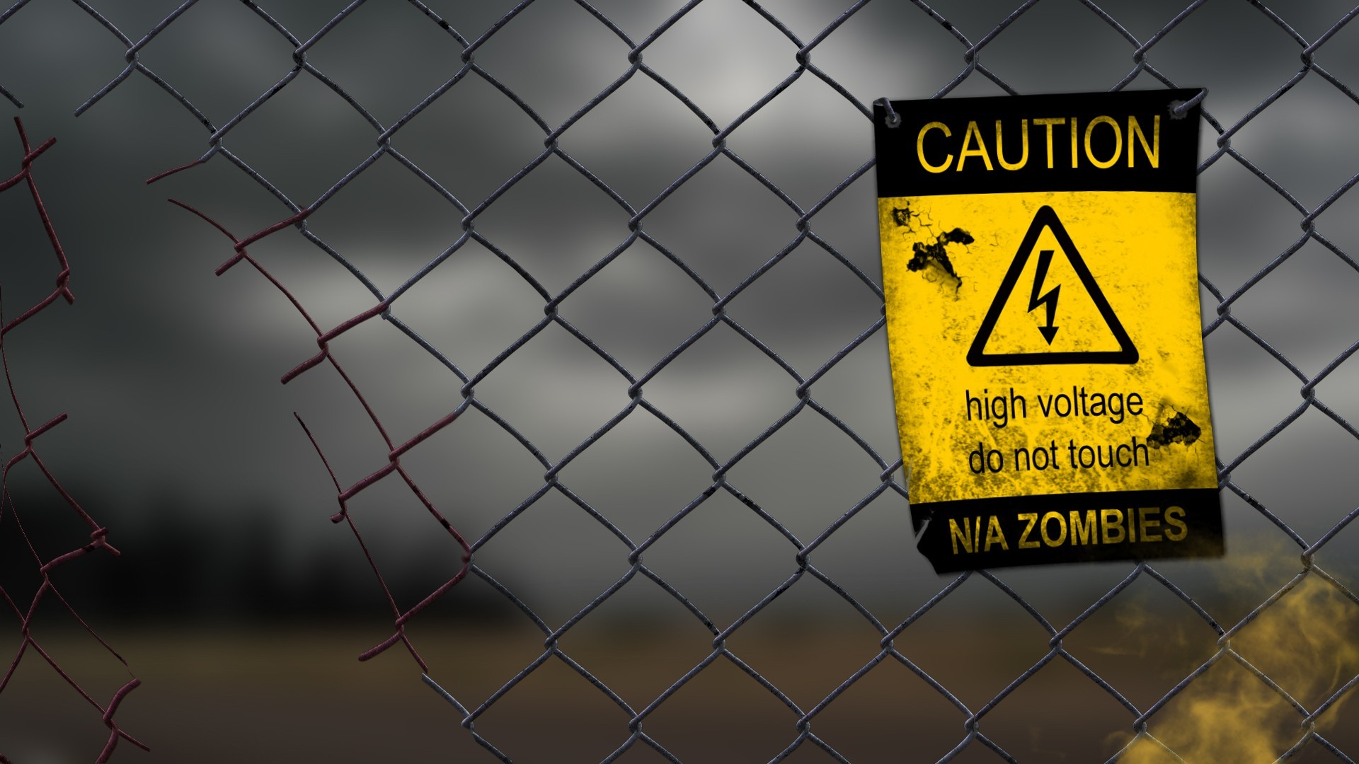 warning Signs, Zombies, High Voltage Wallpapers HD ...