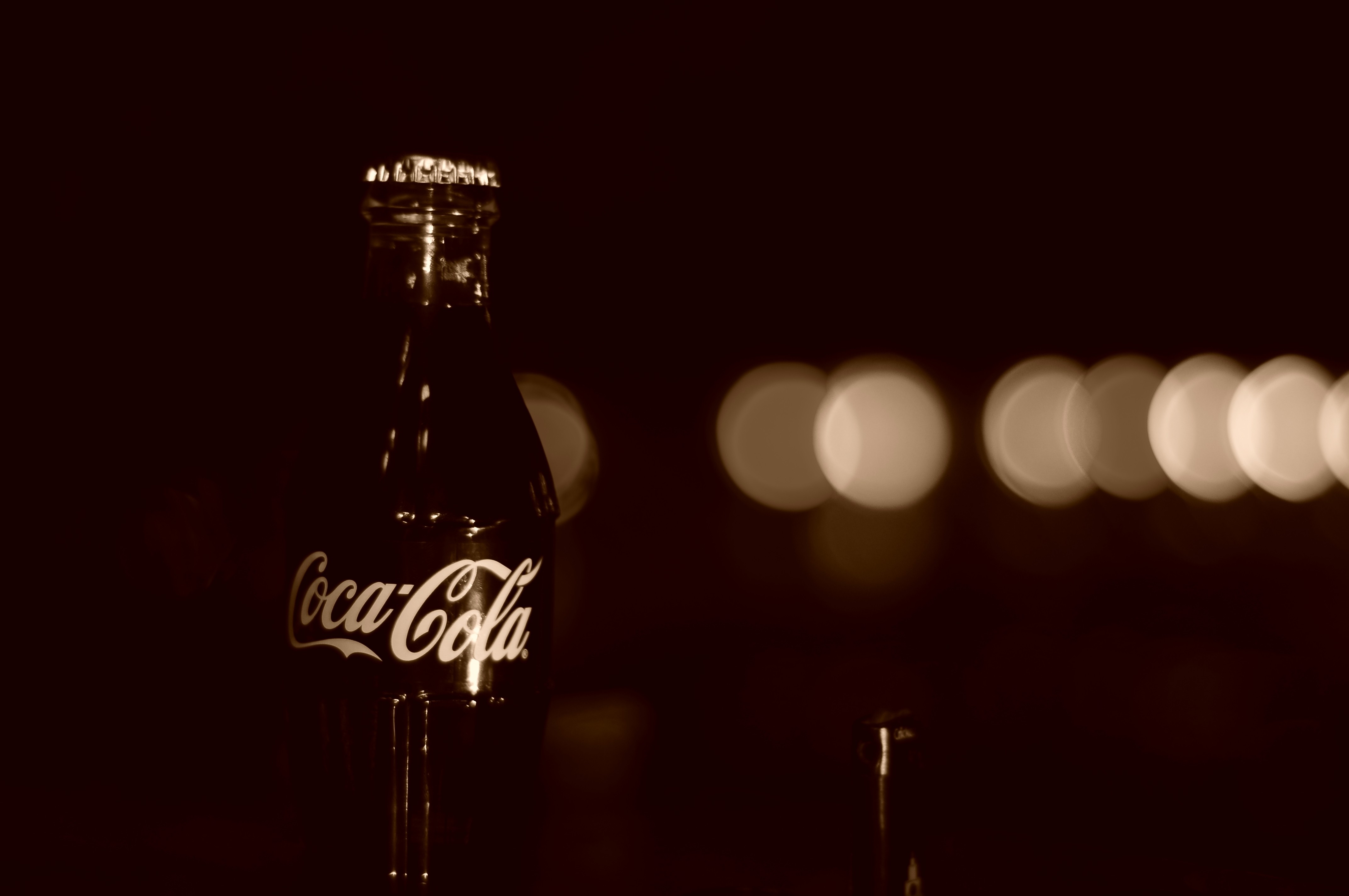 bottles, Bokeh, Coca Cola Wallpaper