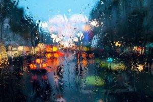 glass, Rain, Water On Glass