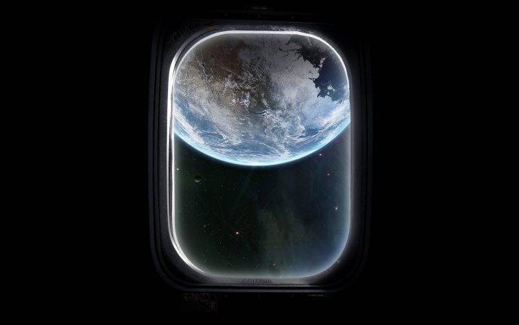 window, Glass, Earth HD Wallpaper Desktop Background