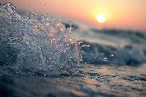 photography, Water, Waves, Sunset, Macro
