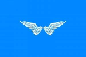 simple, Minimalism, Wings, Angel, Blue
