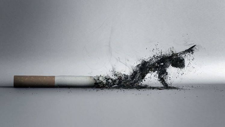 artwork, Smoke, Dieing, Cigarettes HD Wallpaper Desktop Background