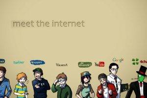 artwork, Twitter, Facebook, MySpace, Wikipedia, DeviantArt, YouTube, Google, 4chan