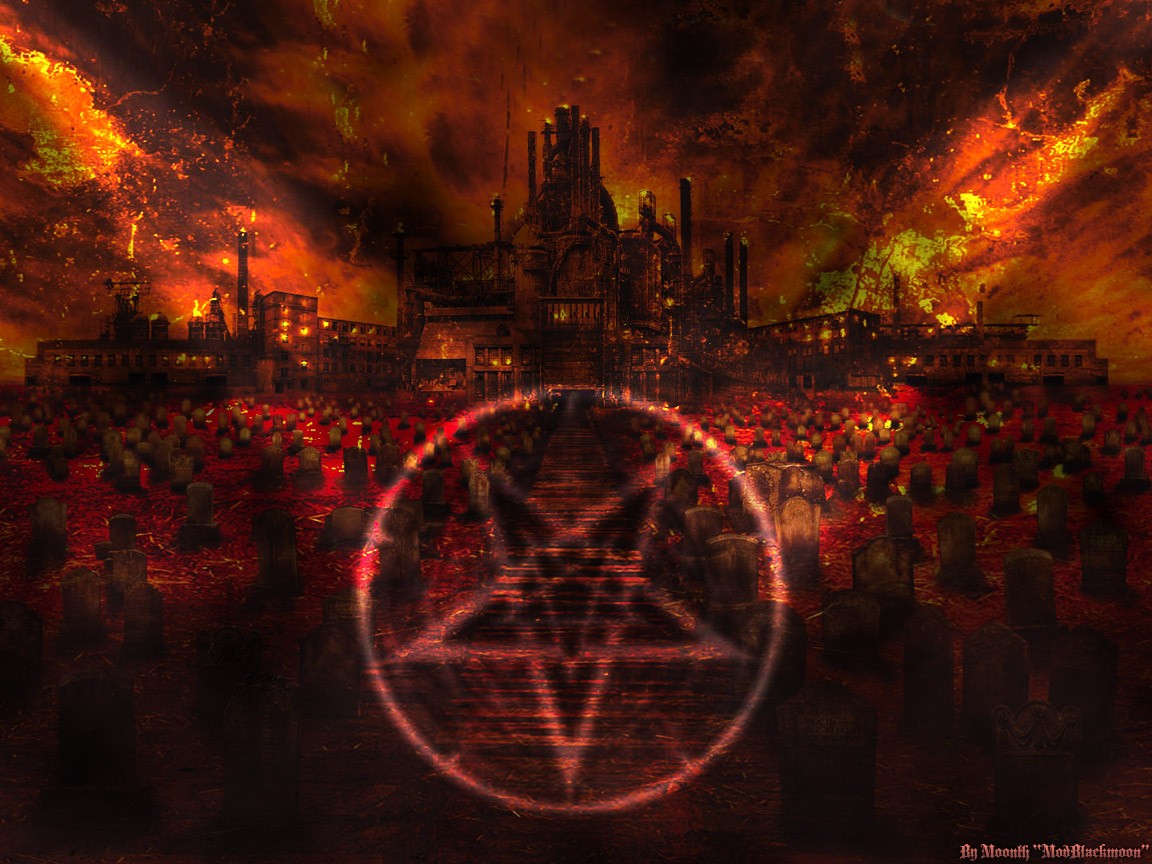 devils, Satanic, Pentagram, Fire Wallpaper