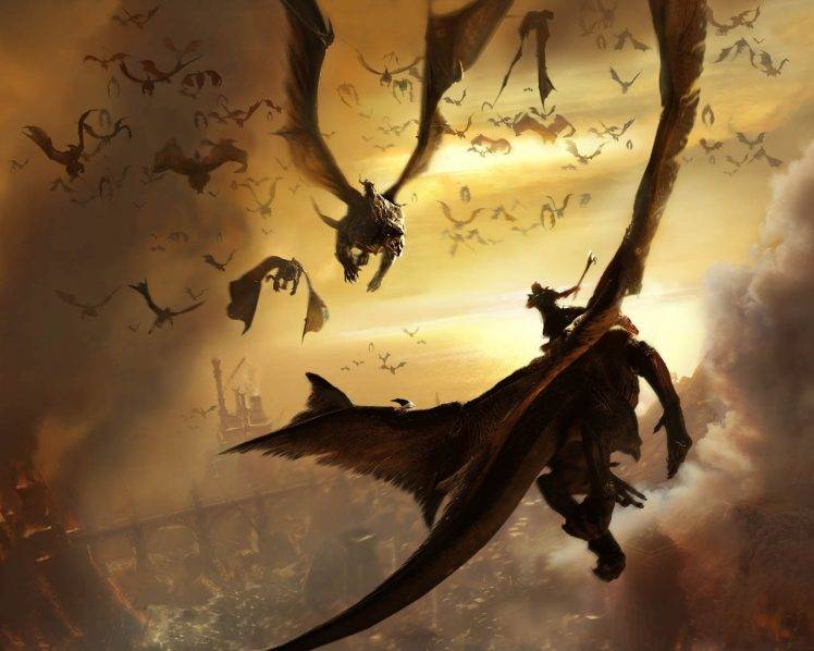 flying dragon wallpaper