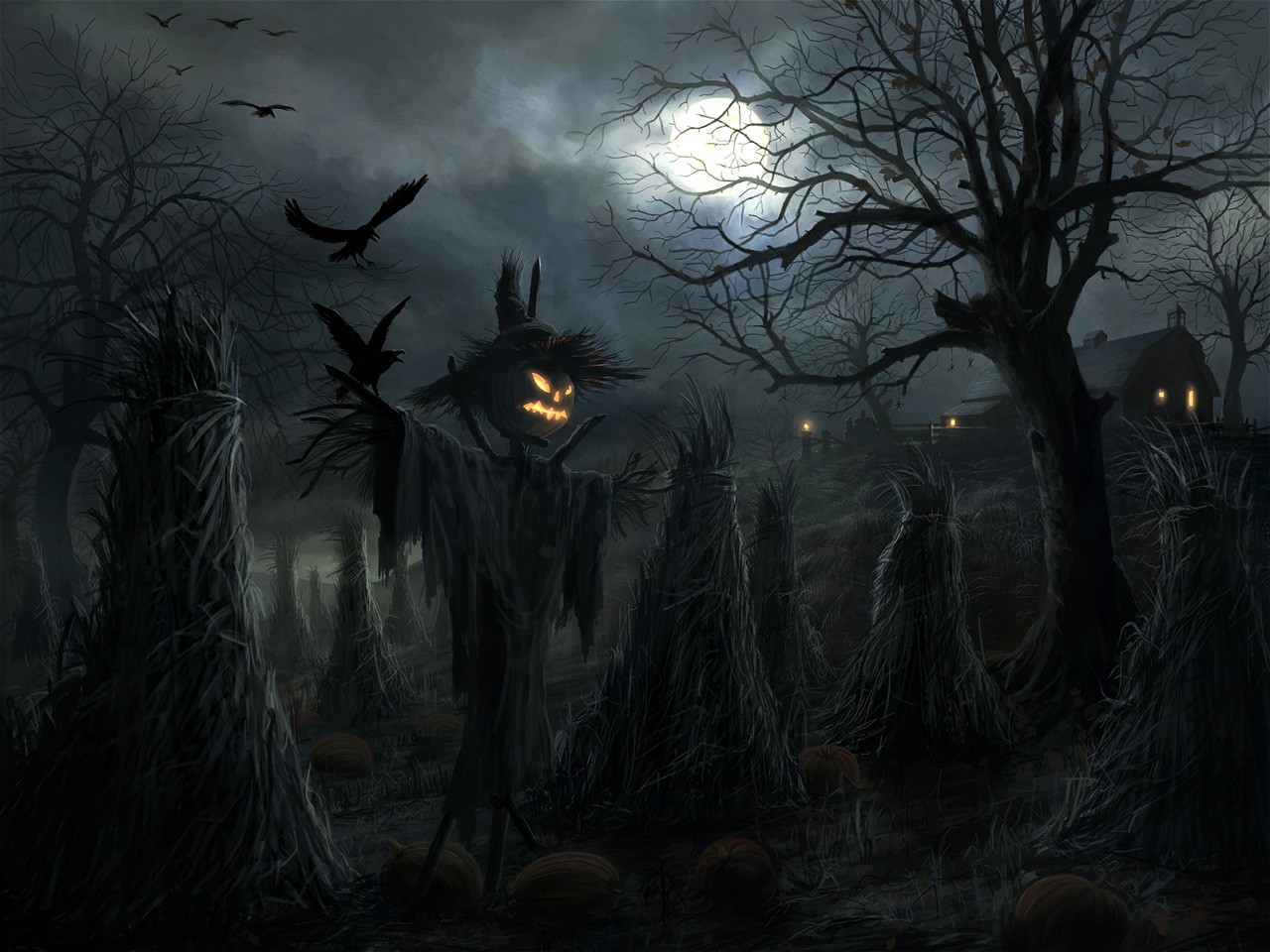Halloween, Raven Wallpaper