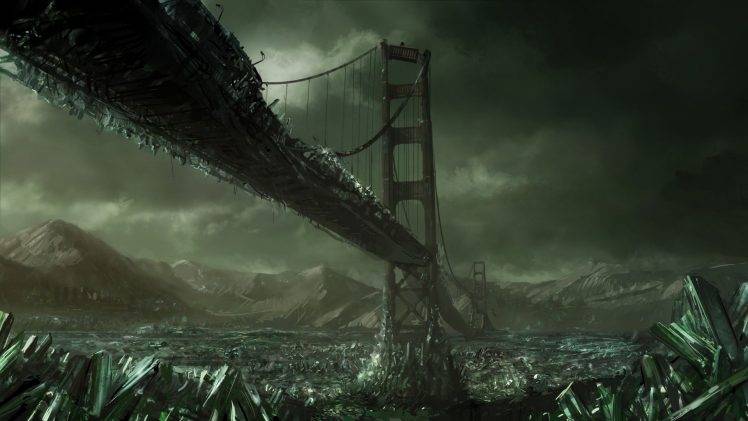 apocalyptic, Bridge, San Francisco HD Wallpaper Desktop Background