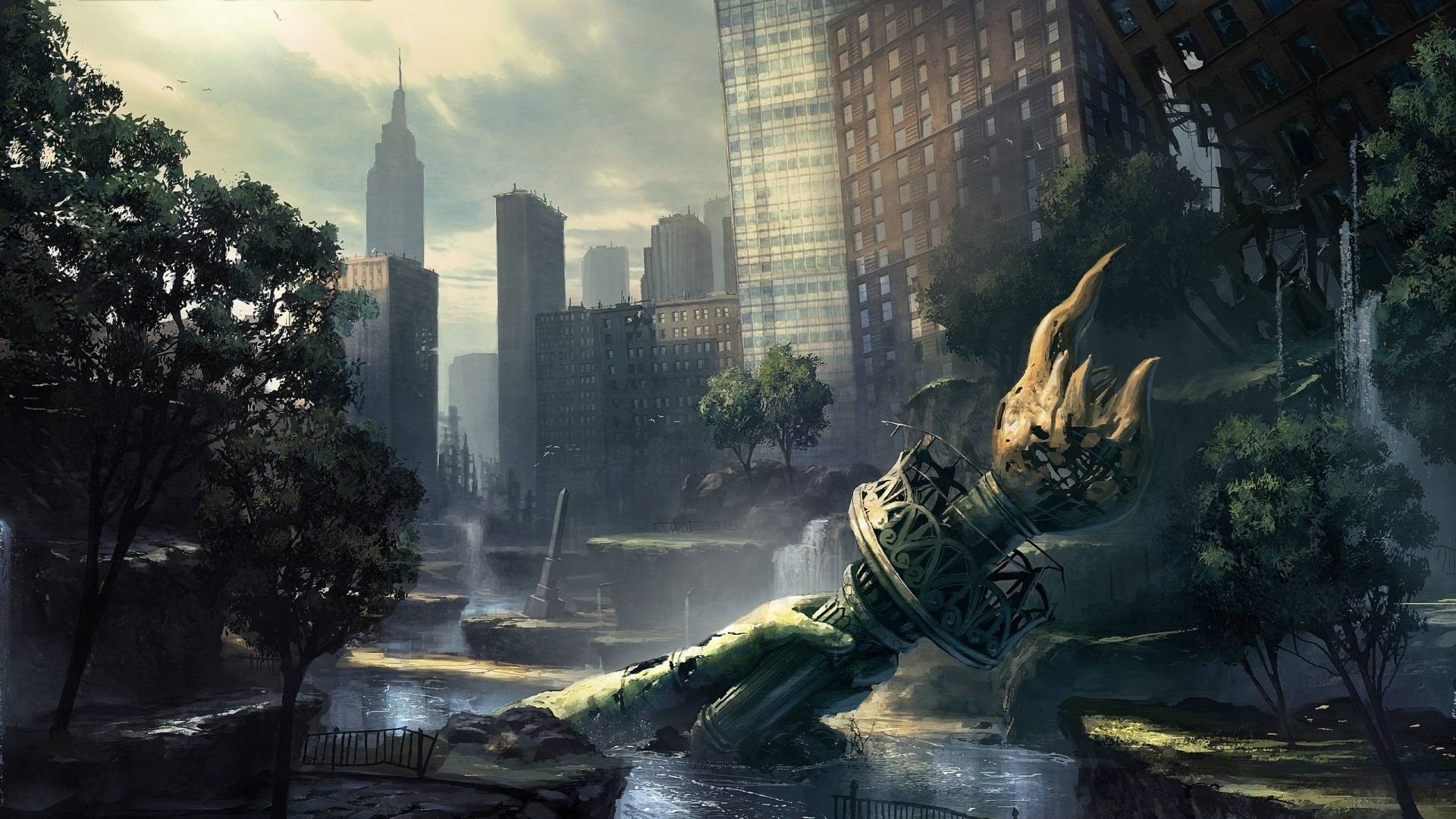 concept Art, The Last Of Us, Apocalyptic, Urban, New York City Wallpaper