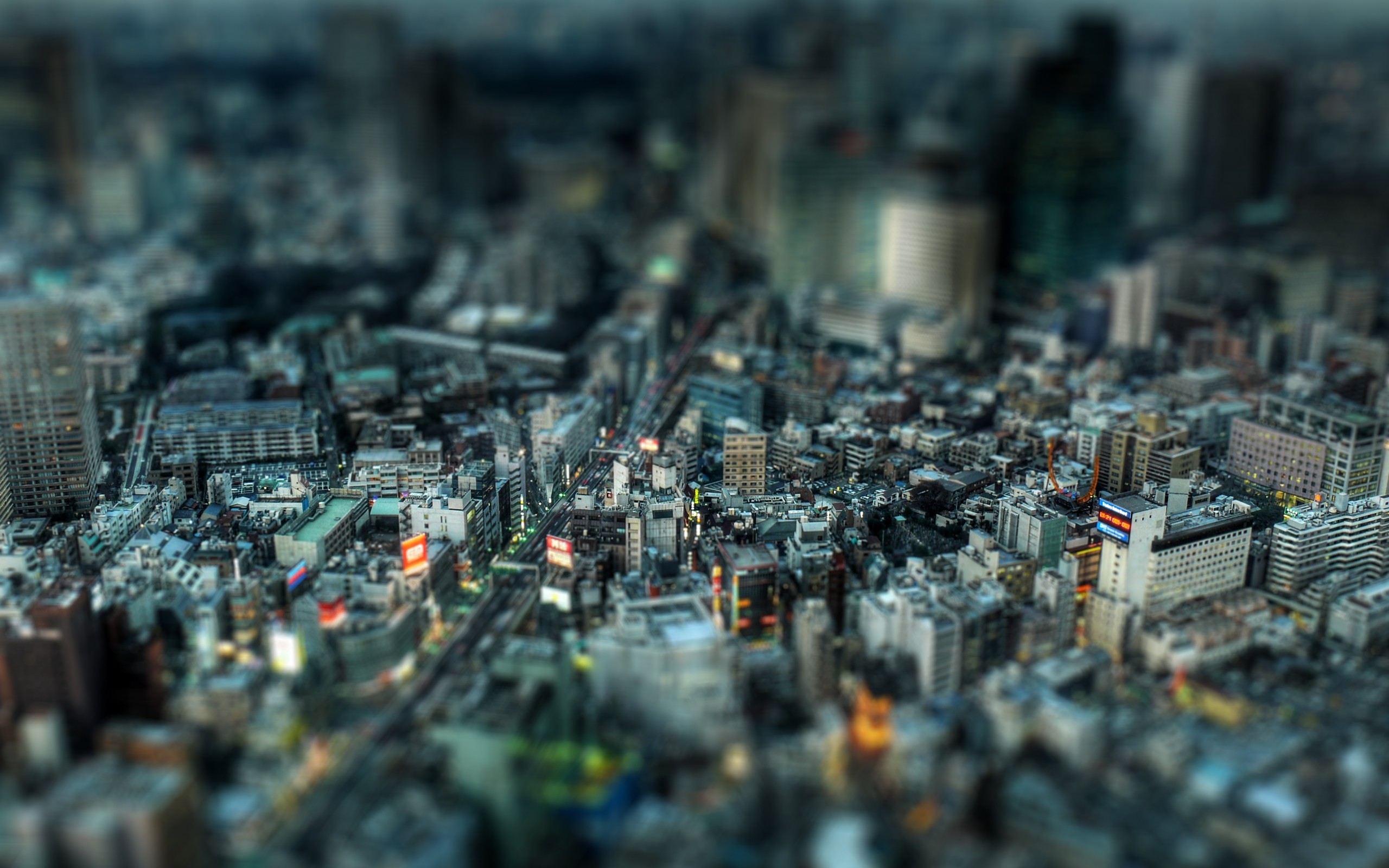 cityscape, Tilt Shift, Japan, Tokyo Wallpaper