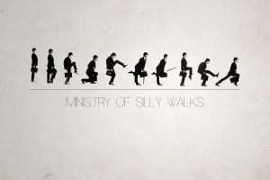 anime, Ministry Of Silly Walks, Minimalism, Monty Python