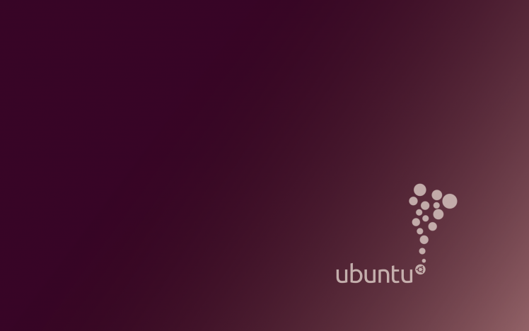 Ubuntu, Linux, Purple, Simple Background HD Wallpaper Desktop Background