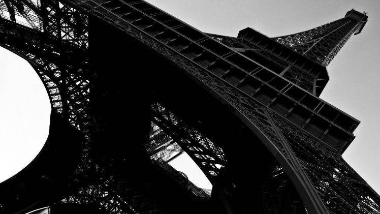 Eiffel Tower, Worms Eye View, Paris, France HD Wallpaper Desktop Background