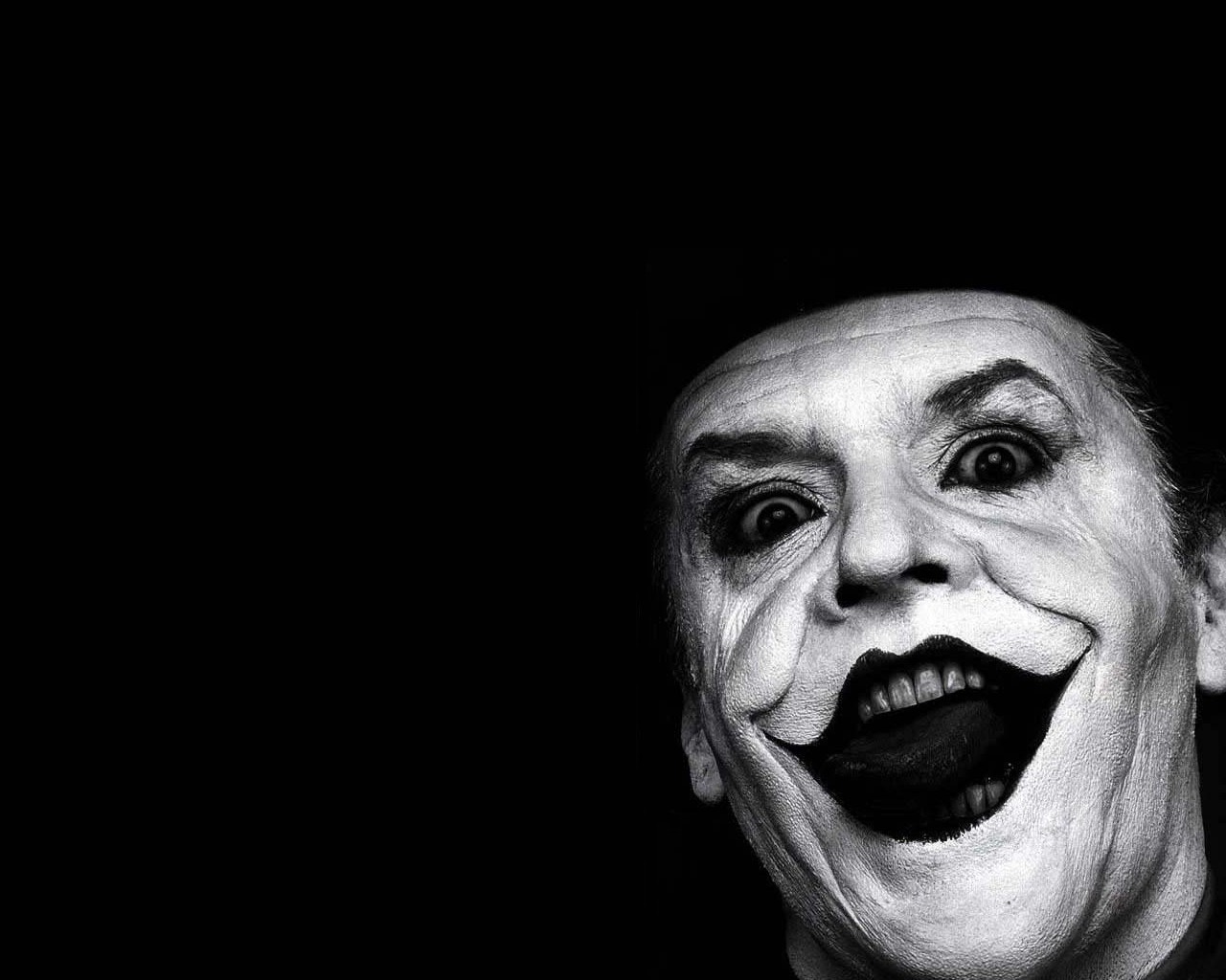 monochrome, Joker, Jack Nicholson Wallpaper