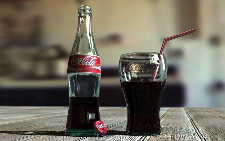 Coca Cola, Drink, Bottles, Wooden Surface HD Wallpaper Desktop Background