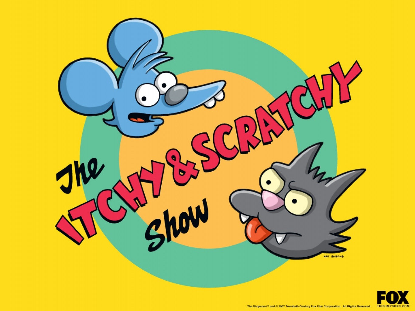 The Simpsons, Itchy, Scratchy Wallpaper