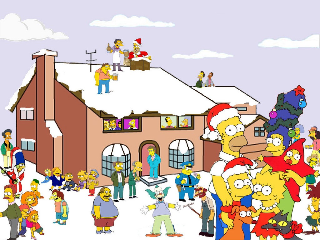 The Simpsons, Homer Simpson, Marge Simpson, Bart Simpson, Lisa Simpson, Maggie Simpson, Moe Sislag Wallpaper