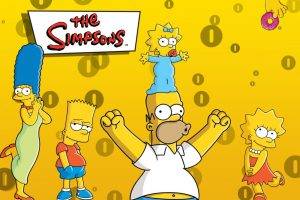 The Simpsons, Marge Simpson, Bart Simpson, Maggie Simpson, Homer Simpson, Lisa Simpson