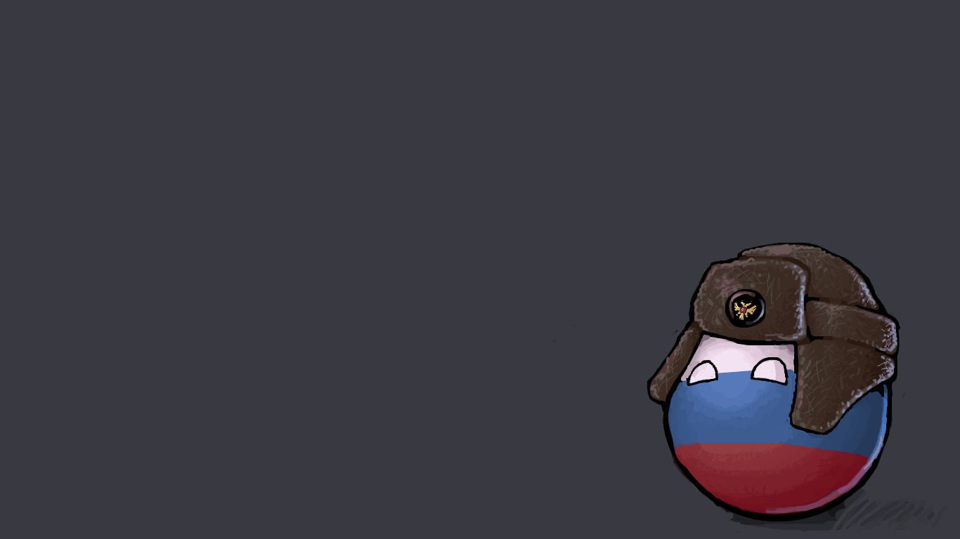 Russia, Ushanka, Polandball Wallpaper