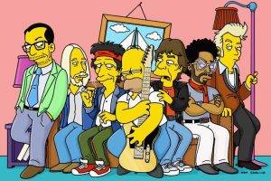 The Simpsons, Rolling Stones, Lenny Kravitz, Homer Simpson