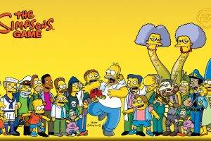 The Simpsons, Homer Simpson, Montgomery Burns, Sideshow Bob, Lisa Simpson, Bart Simpson, Moe Sislag, Maggie Simpson, Marge Simpson, Selma Bouvier