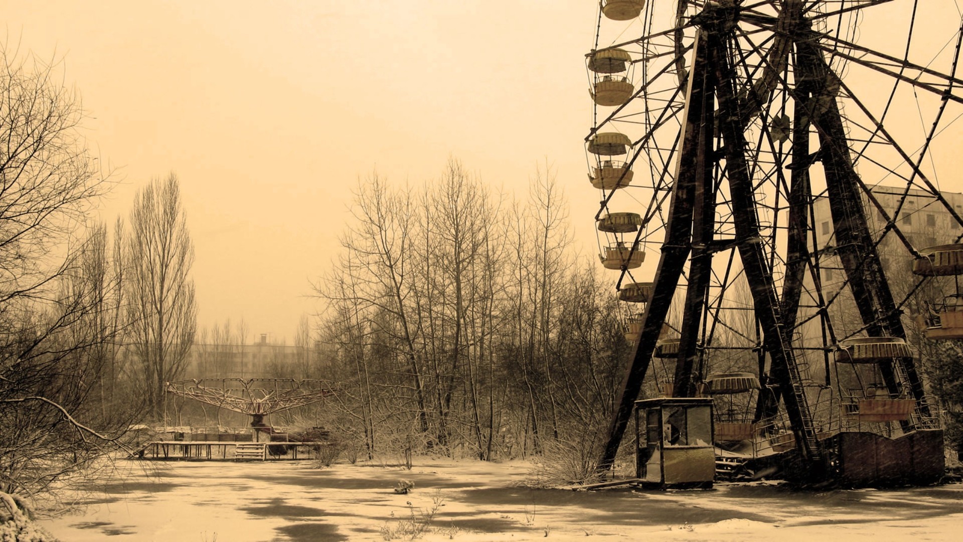 Chernobyl, Ferris Wheel, Radiation Wallpaper