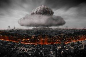 nuclear, Bombs, Mushroom Clouds, People