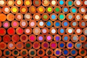pencils, Macro, Colorful, Circle
