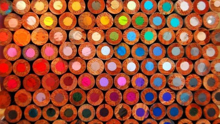 pencils, Macro, Colorful, Circle HD Wallpaper Desktop Background