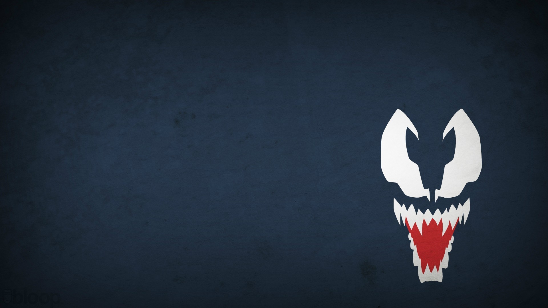 minimalism, Artwork, Blue, Blo0p, Venom, Villains Wallpaper