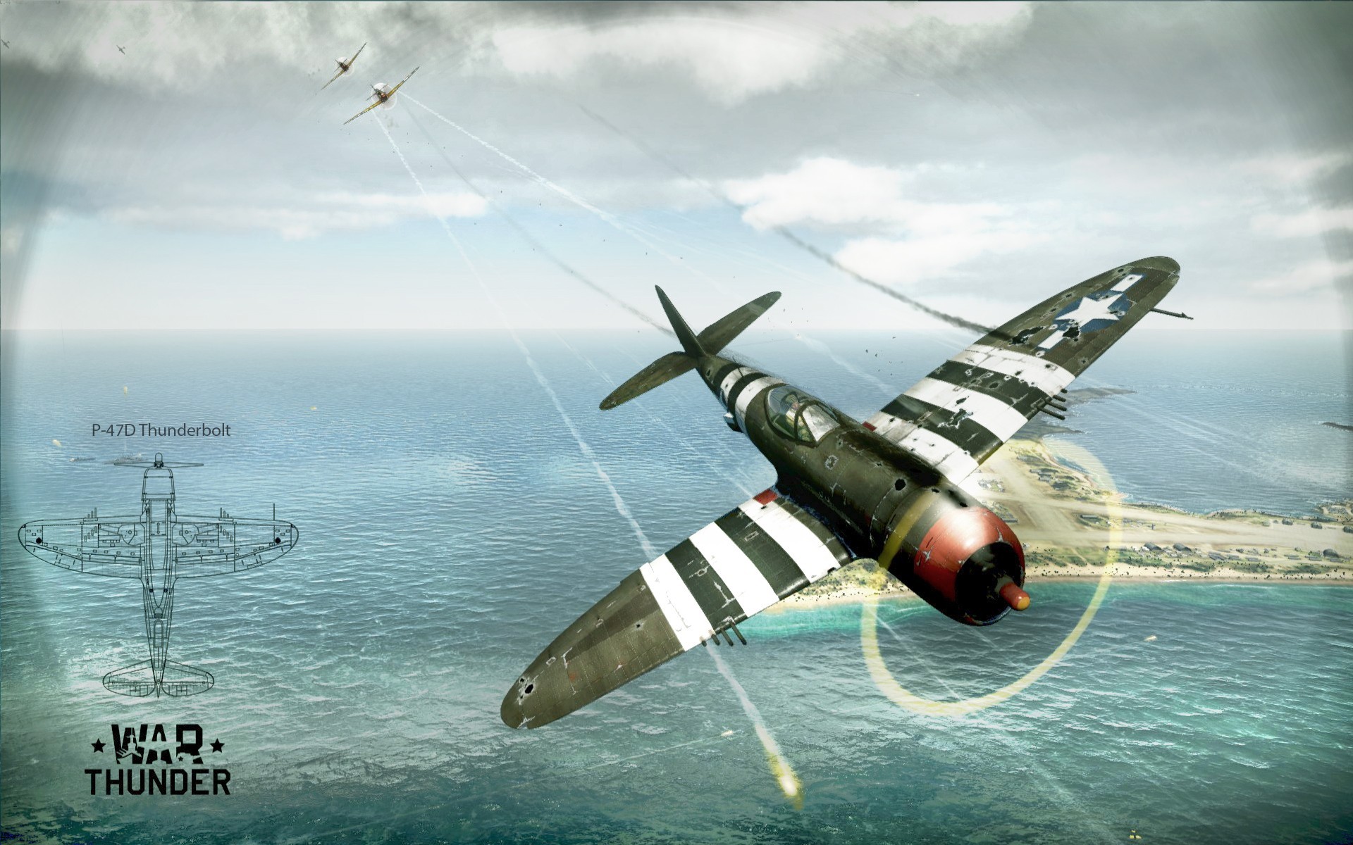 aircraft, Airplane, P 47 Thunderbolt, War, World War II, War Thunder Wallpaper