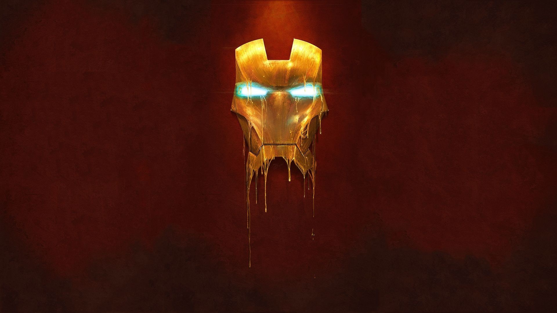 minimalism, Iron Man, Mask Wallpaper