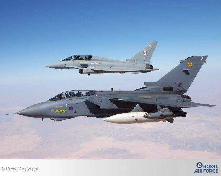 Panavia Tornado, Airplane, Aircraft, Sky, Eurofighter Typhoon, Jet HD Wallpaper Desktop Background