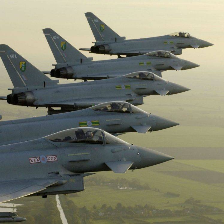 Eurofighter Typhoon, Airplane, Aircraft, Sky, Jet HD Wallpaper Desktop Background