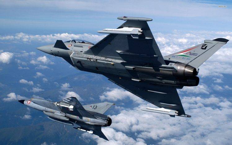 Eurofighter Typhoon, Airplane, Aircraft, Sky, Jet, Saab 35 Draken HD Wallpaper Desktop Background