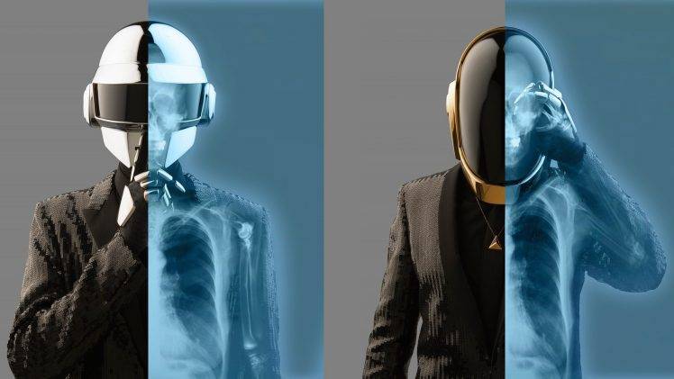 Daft Punk, X rays, Helmet, Suits HD Wallpaper Desktop Background