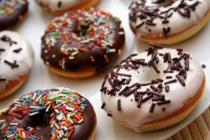 donut, Sprinkles, Food