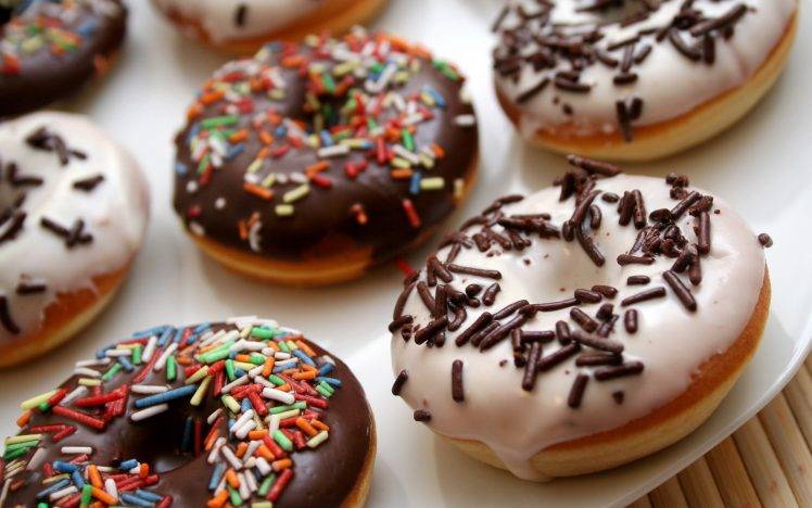 donut, Sprinkles, Food HD Wallpaper Desktop Background