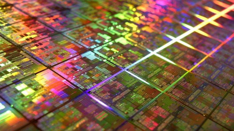 technology, Microchip, CPU, Processor, Wafer HD Wallpaper Desktop Background