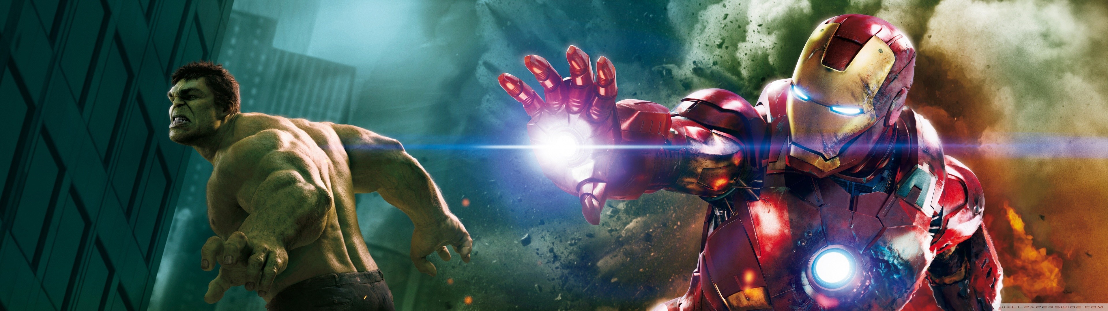 Iron Man, Hulk Wallpaper