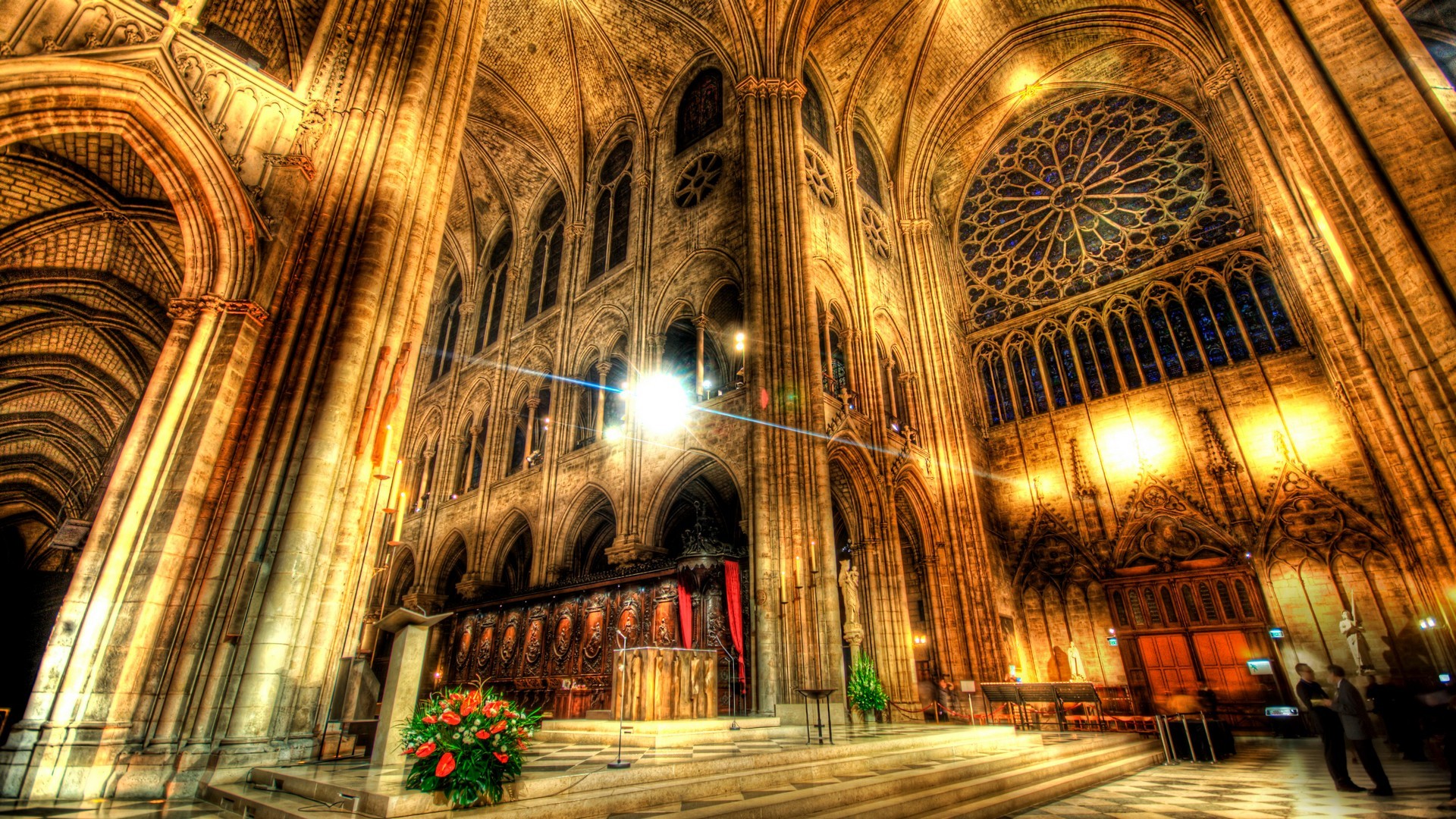 HDR, Indoors, Church Wallpaper