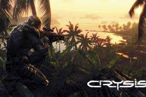 Crysis, Weapon, Sniper Rifle, Jungles, Beach