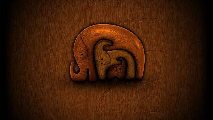 minimalism, Elephants HD Wallpaper Desktop Background