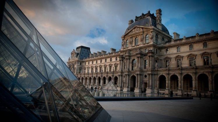 building, Paris, The Louvre HD Wallpaper Desktop Background