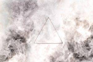 triangle, Minimalism, Smoke