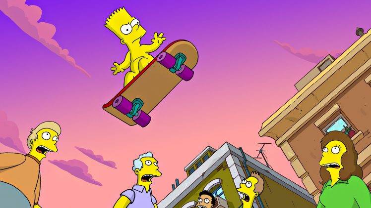 The Simpsons, Bart Simpson, Skateboard HD Wallpaper Desktop Background
