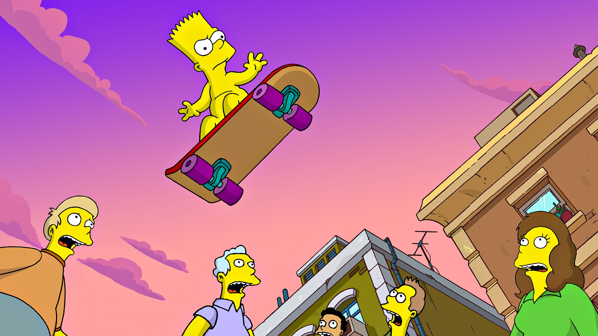 The Simpsons, Bart Simpson, Skateboard Wallpaper