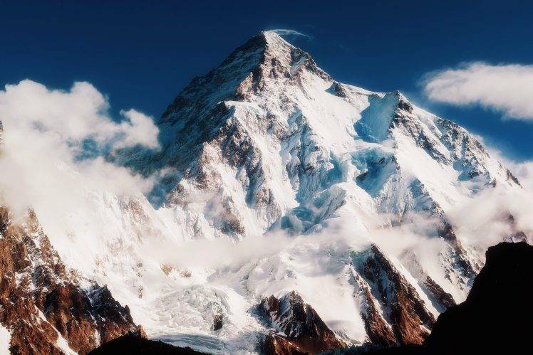 snow, Ice, K2, Mountain HD Wallpaper Desktop Background
